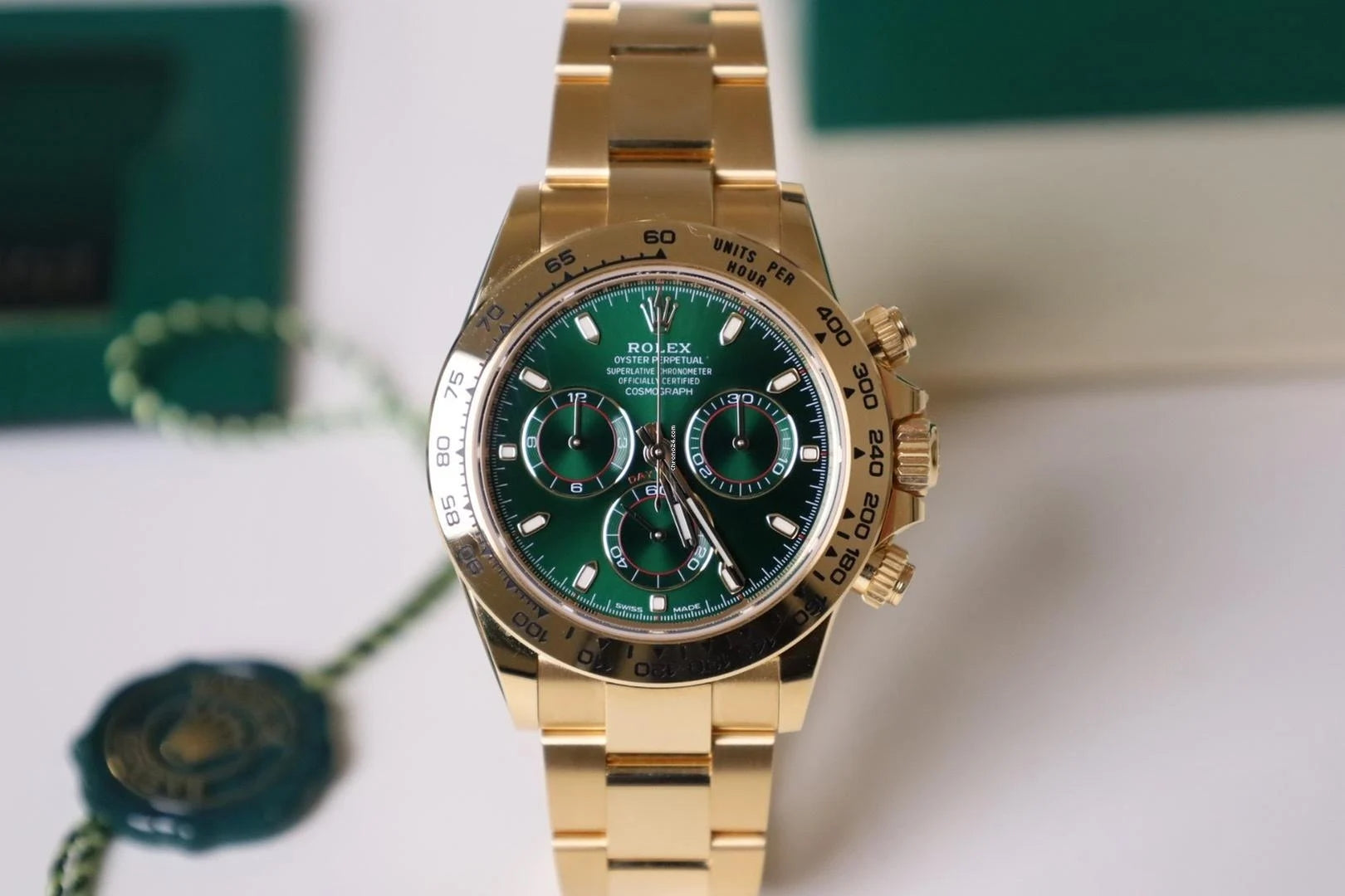 Relógio Rolex Daytona Gold 40mm + Acompanha Caixa + Certificado - Réplica Premium