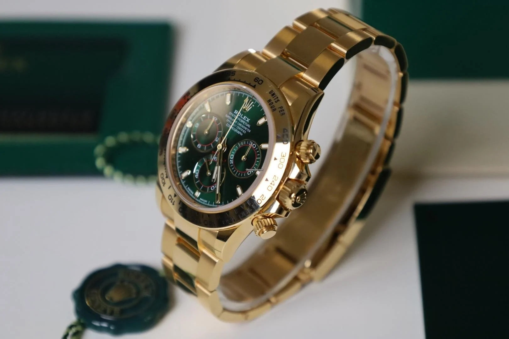 Relógio Rolex Daytona Gold 40mm + Acompanha Caixa + Certificado - Réplica Premium